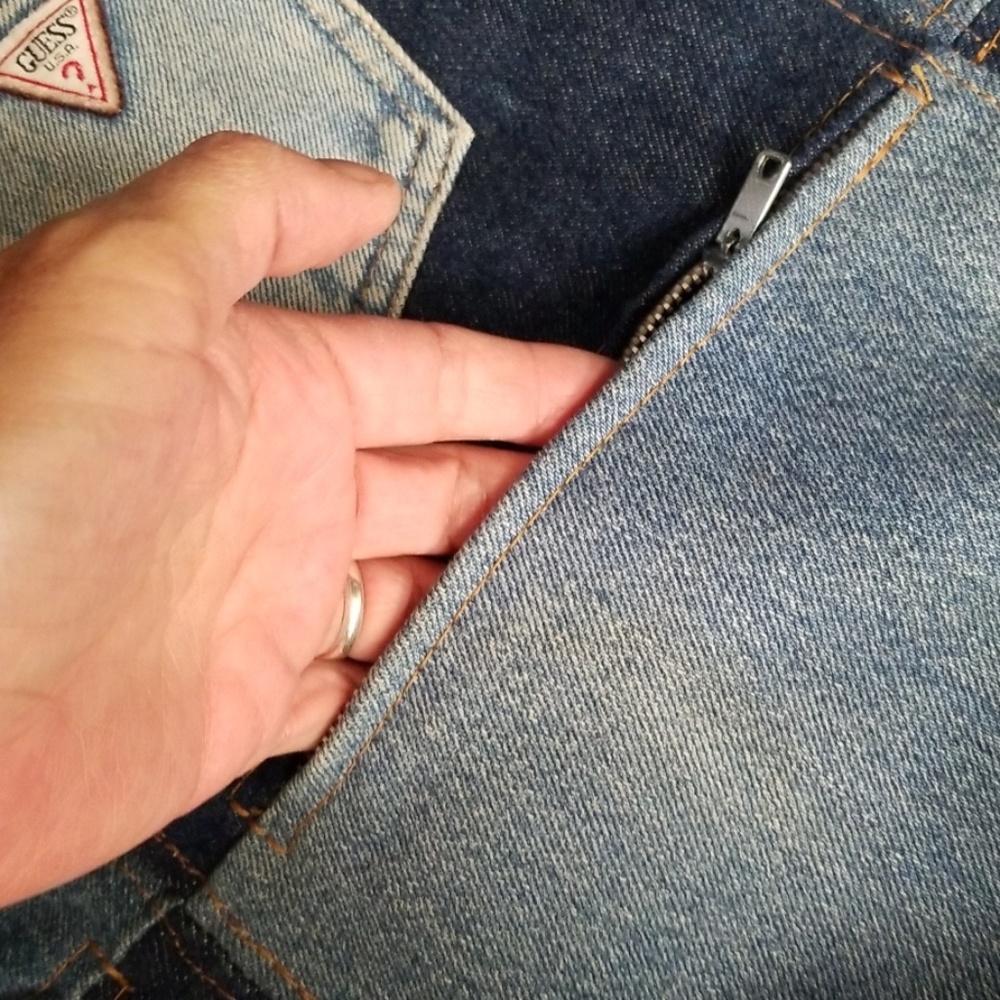 Guess Backpack Duffel Bag Patchwork Denim Unique - image 6